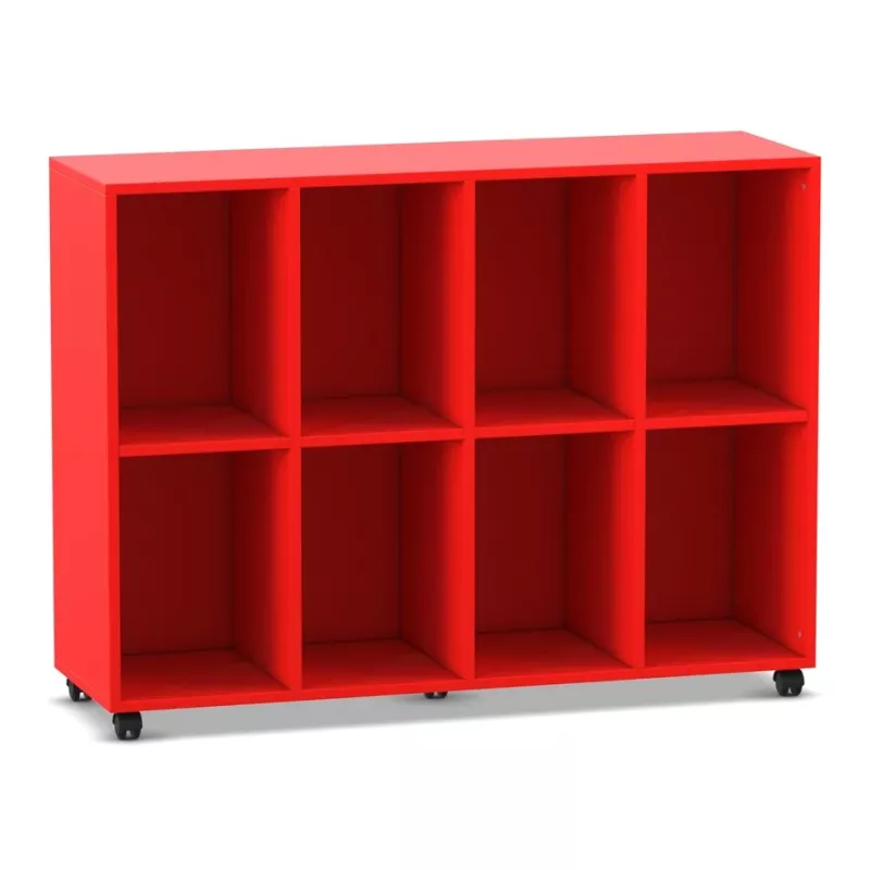 rot, Kastenregal, Aufbewahrungseinheit, Regalboden, mobil wheeled