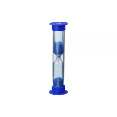 Sanduhr, Stoppuhr, Kunststoff, Blau, Transparent