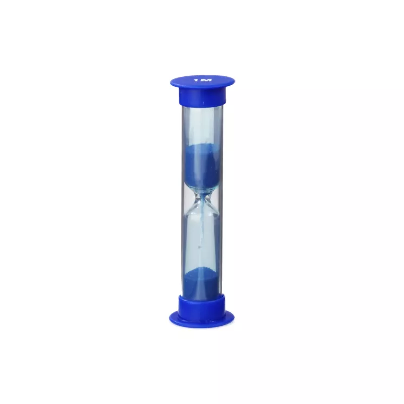 Sanduhr, Stoppuhr, Kunststoff, Blau, Transparent