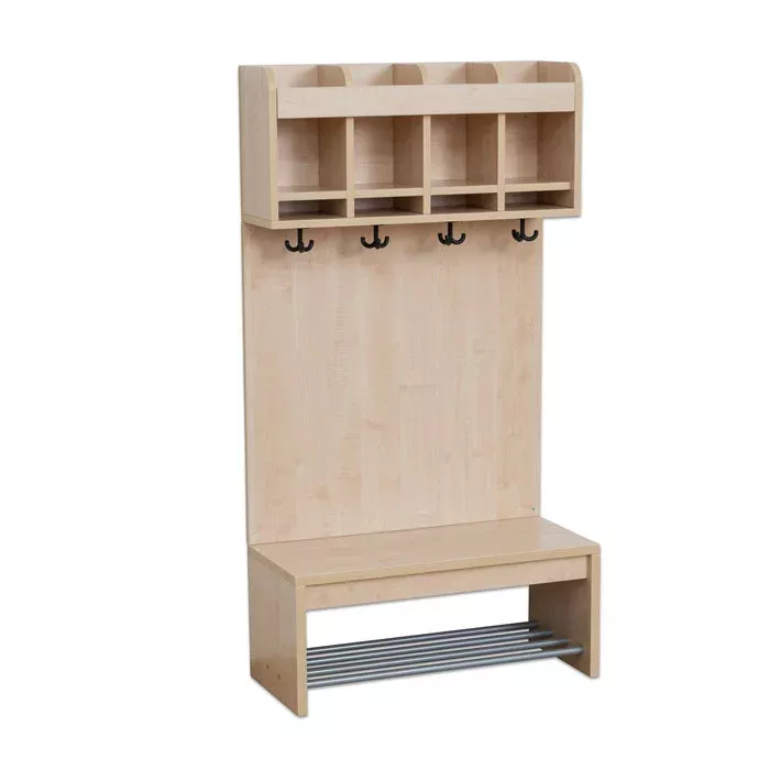 Garderobe, Wandaufbewahrung, Hakenleiste, Holz, Schuhracke