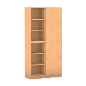 Halb-Schiebetürenschrank - ohne Mittelwand, 4 verstellbare Böden