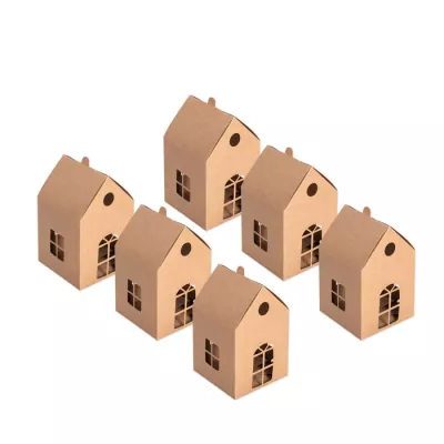 Pappe Haus, Miniaturhaus, Häuschen, Wohnmodell, Kartonmodell