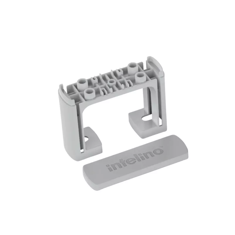 Adapter, Rail clip, Kunststoff, Grau, Montagehalterung