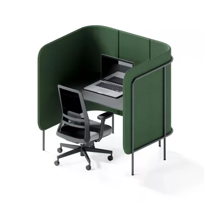 Arbeitsplatz, Sichtschutz, Pod-Schreibtisch, Schreibtisch-Module, Grün