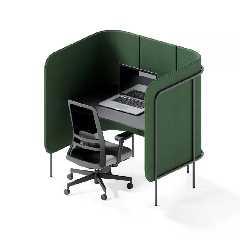 Arbeitsplatz, Sichtschutz, Pod-Schreibtisch, Schreibtisch-Module, Grün
