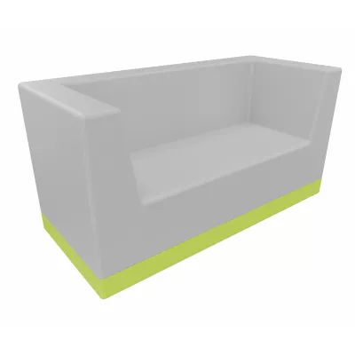 Sofa, Sitzbank, Grau, Gelb Akzent, Polsterbank