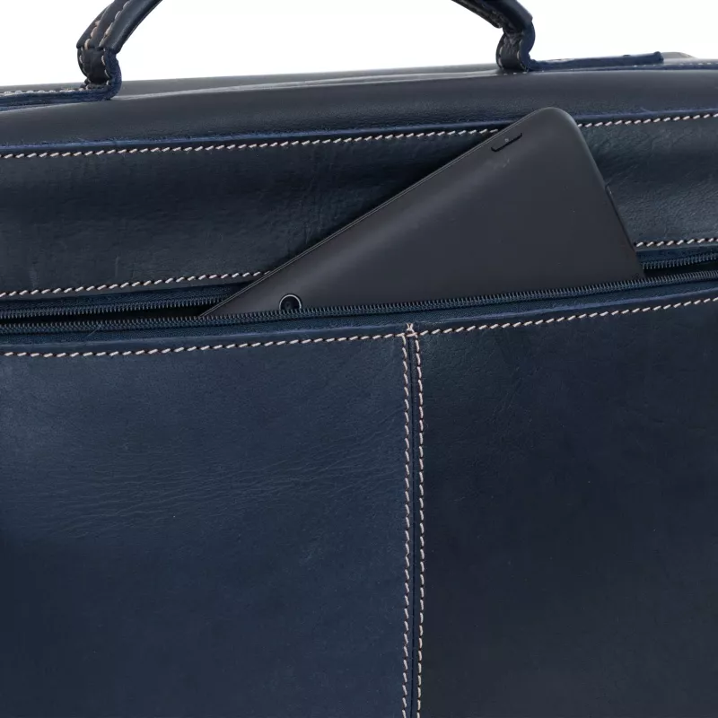 handtasche, leder, Reißverschlussfach, marineblau, Telefonfach