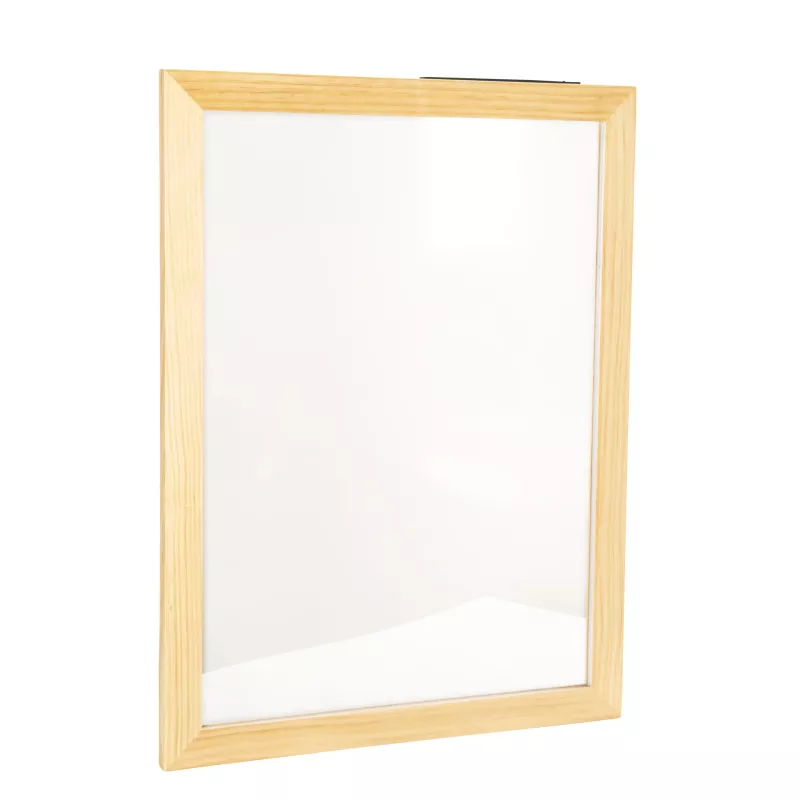 glossy panel, Spiegel, Holzrahmen, Wandspiegel, rechteckig
