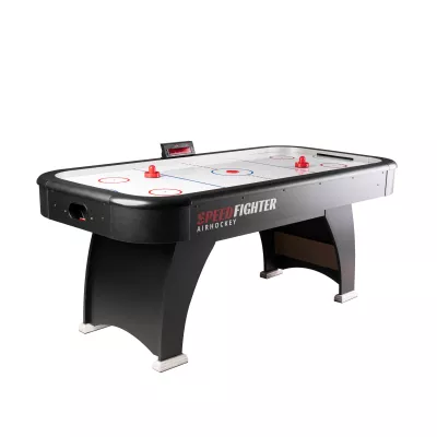 Airhockey-Tisch, Speed Fighter,  Hockey-Tisch, rote Schläger, Arcade-Stil