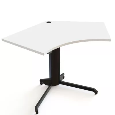 eckwinkel-tisch, stehtisch, rechteckige tafel, tonnelbeine, rollenboden