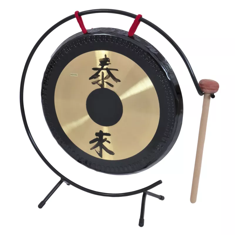 gong, glocke, gong metall, grosser gong, holzschläger