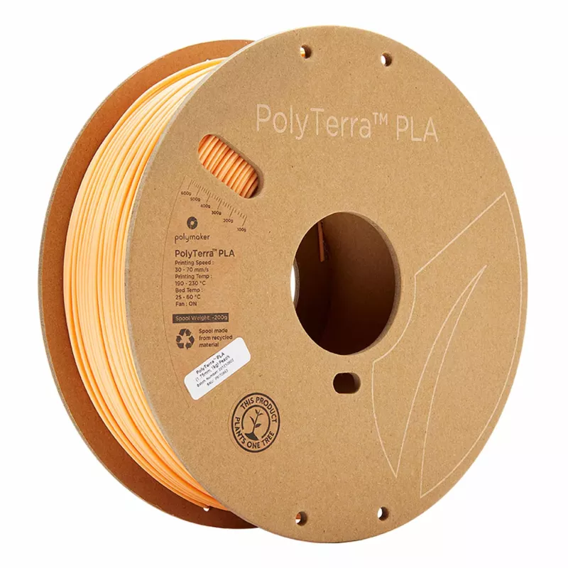 PLA-Filament, 3D-Druck-Filament, orange Filament, Spule, PolyTerra PLA