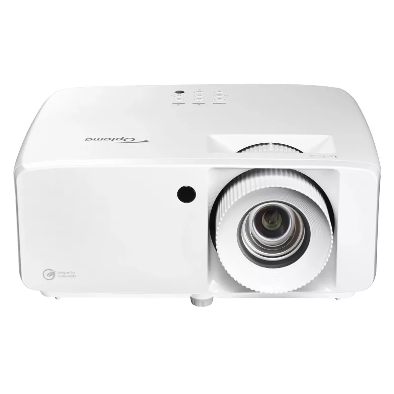 Projektor, LED-Projektor, Weiß, Objektiv, Kompakt