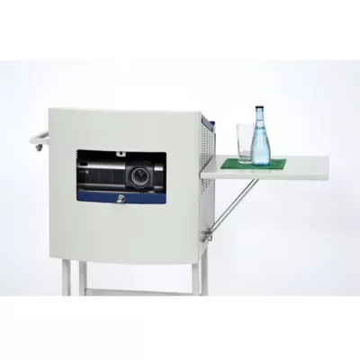 Projektor, Beamer, Tischablage, Metallgehäuse, Kühlung?