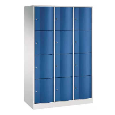 Schließfach, Schließfächer, Stahlkleidungsschrank, Blue locker, Push-lock panels