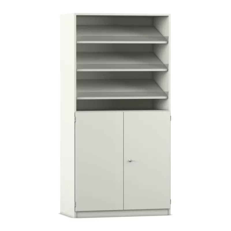 Schrank, Regal, 5 Regalböden, Schrankkombination, cremefarben