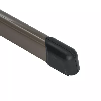 Dachrinnenhalter, Schuh?, Metall, Braun, Endkappe
