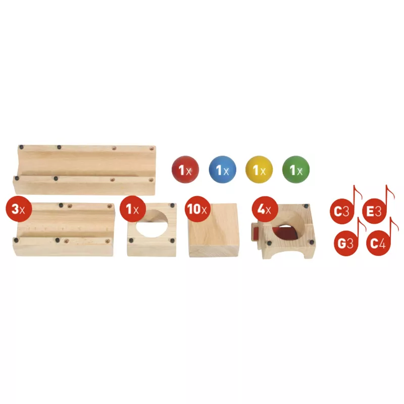 Holzbausteine, Klemmbausteine, Bausteine-Set, Holzspielzeug, Kinetic Spielzeug