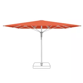 Sonnenschirm FORTELLO® Pro 350 x 350 cm mit Bodenhülse Papaya