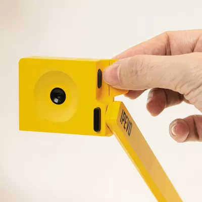 gelb, Würfel, Kamera, verstellbar, Hebel