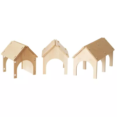 Holzhaus, Miniaturhaus, Spielzeughaus, Holzspielzeug, Architektenmodell