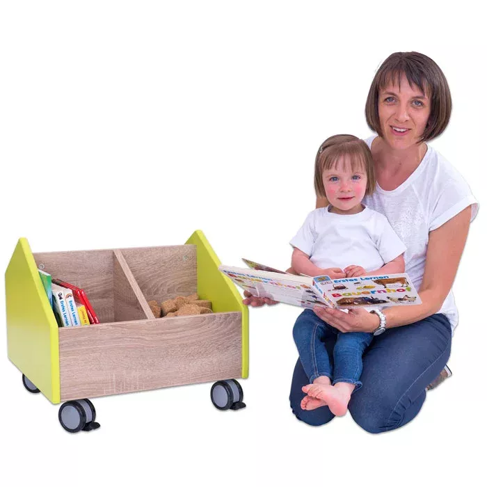 Kinderwagen, Holzspielzeug, Wagen, Bücherregal, Spielzeugstorage
