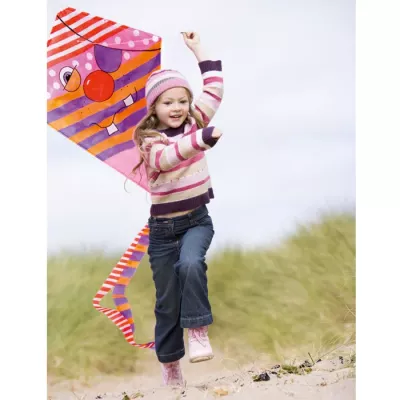 Kinder, Drachenflügel, Kite, Strickpullover, Jeans