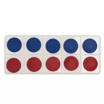 Farben, Wasserfarben, Palette, Blau, Rot