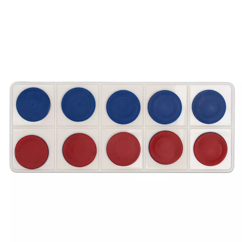 Farben, Wasserfarben, Palette, Blau, Rot