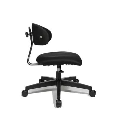 Schreibtischstuhl, Bürostuhl, Schaumstoffkissen, Schwarz, Rollenstuhl