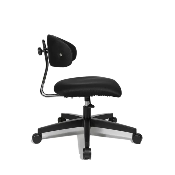 Schreibtischstuhl, Bürostuhl, Schaumstoffkissen, Schwarz, Rollenstuhl