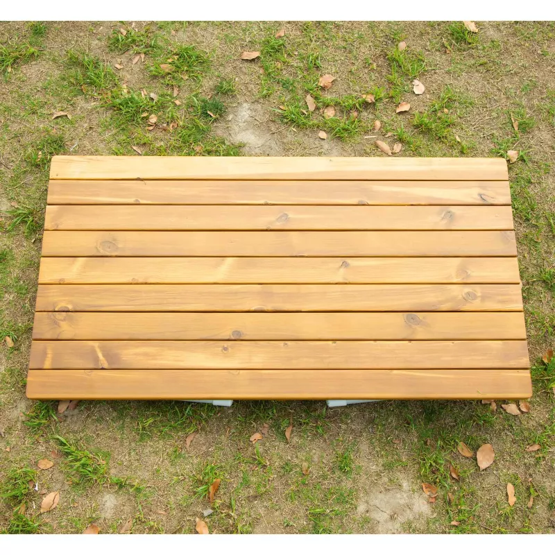 Holzbank, Holzbanktisch, Holzplatte, Outdoorbank, Gartentisch