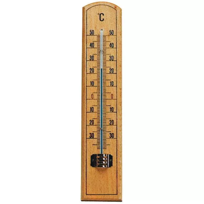 Thermometer, Vollholz, Holzthermometer, Analogthermometer, Celsius