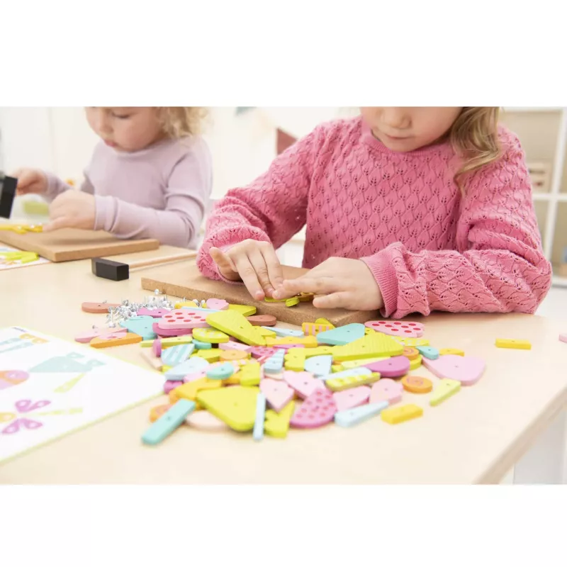 kindergeschenk, baumwolle, holzspielzeug, bunte formen, puzzle