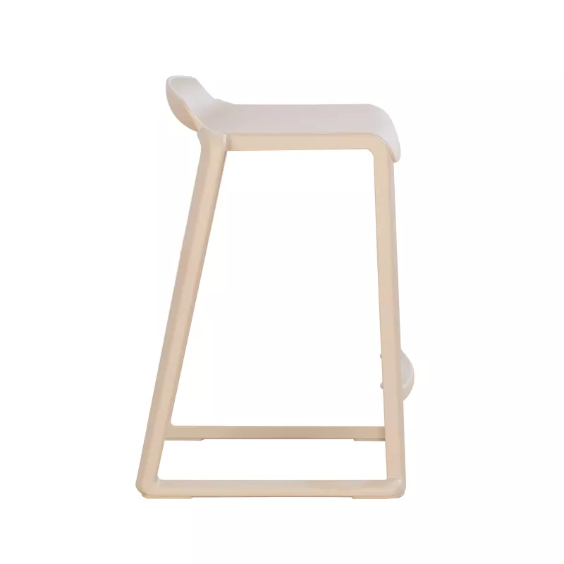Barstuhl, Hoher Stuhl, Beige, Kunststoff, Schönes Design