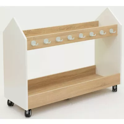 Kleiderstange, Schrankboden, Rollboden, Holz, Hakenleiste