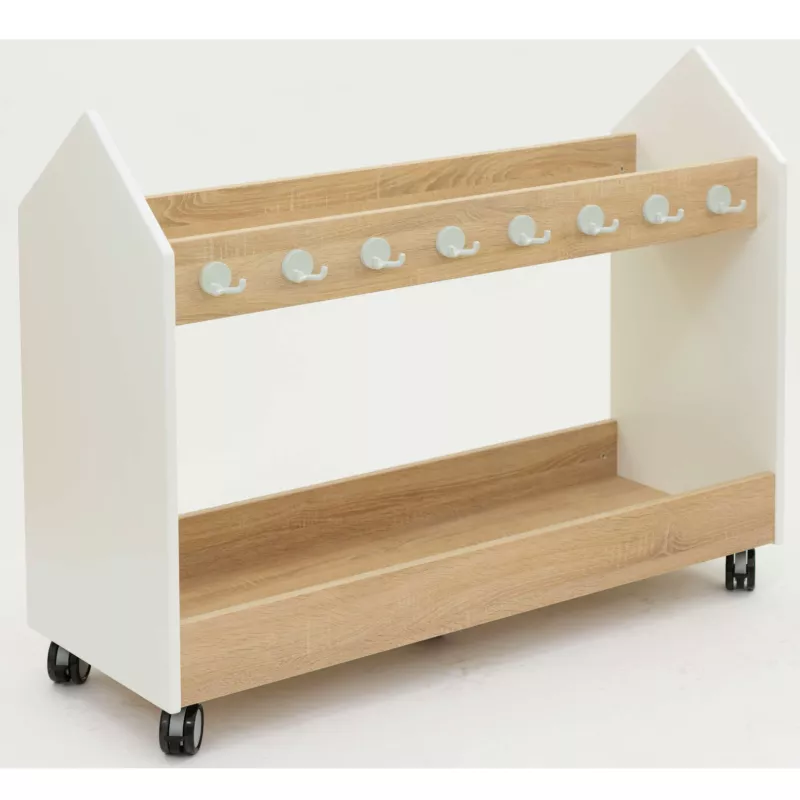 Kleiderstange, Schrankboden, Rollboden, Holz, Hakenleiste