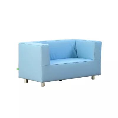 Sofa, Wohnzimmer-Sofa, Sitzbank, Blau, Kunstleder