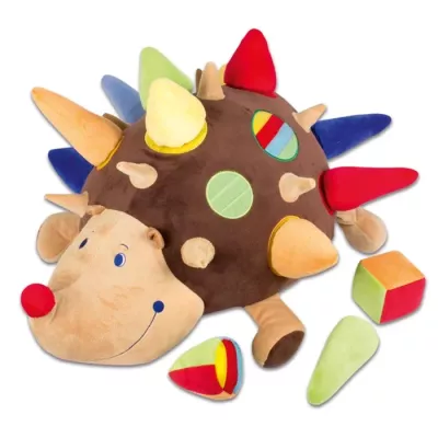geschenk, plüschtier, dinosaurlwe, stachelig, bunt