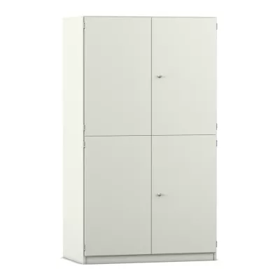 Schrank, Metallschrank, Weiß, Korpus, Schranktüren