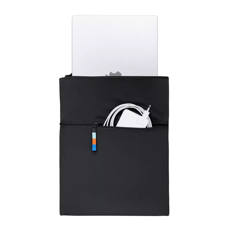 Laptop, Laptop-Hülle, Kabelfach, Reißverschlussfach, Schwarz/Schwarze Hülle