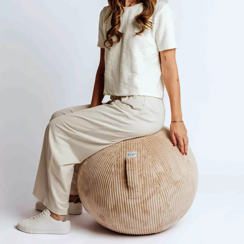 Sitzsack, Pouf, Bolsterkissen, Kürbisform, Kordelzug?