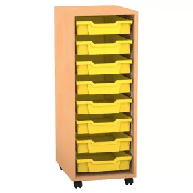 Regal PRO, 99,1 x 37,7 x 48 cm, mit Sichtrückwand und 8 Boxen