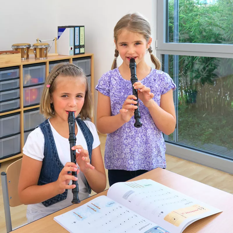 Kinder, Musikspiel, Klarinette, Schule, Openbook