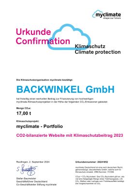 klimaschutz, CO2-emission, zertifikat, myclimate, portfolio