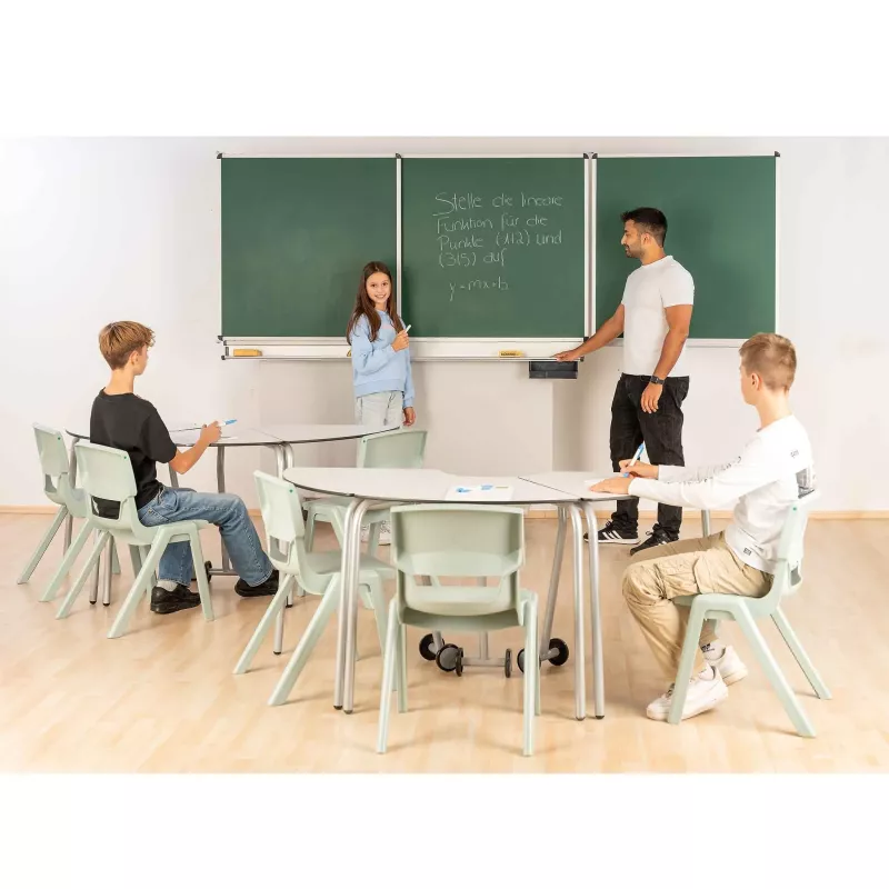 Classroom, Lehrer, Schüler, Tafel, Klassentisch