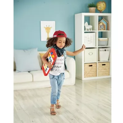Kinderguitar, Kinderinstrument, Spielkeyboard, spielerisches Accessoire, rote Mütze
