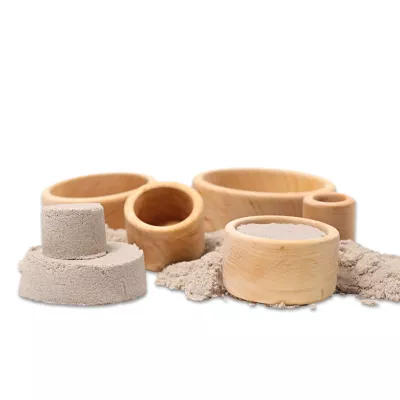 Kunstsand, Sandformen, Holzform, Druckwerkzeuge, Sandkastenkunst