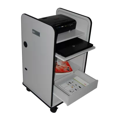 Druckerwagen, mobiler Wagen, Dokumentendrucker, Schublade, Regal