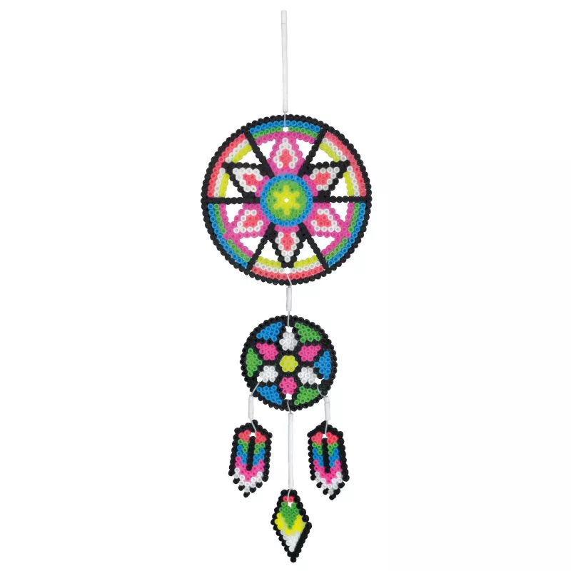 Traumfänger, Bügelperlen, Wandbehang, bunt, Perlenmuster